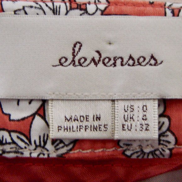 Anthropologie Elevenses Beige Tan Bow Front Flowy Shorts Size Zero 0 NWOT - Picture 10 of 11